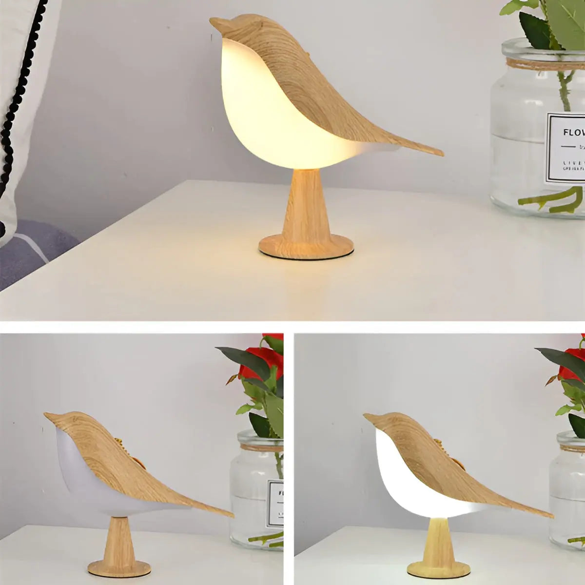 Bird Lamp with Fragrance Diffuser and Touch Control