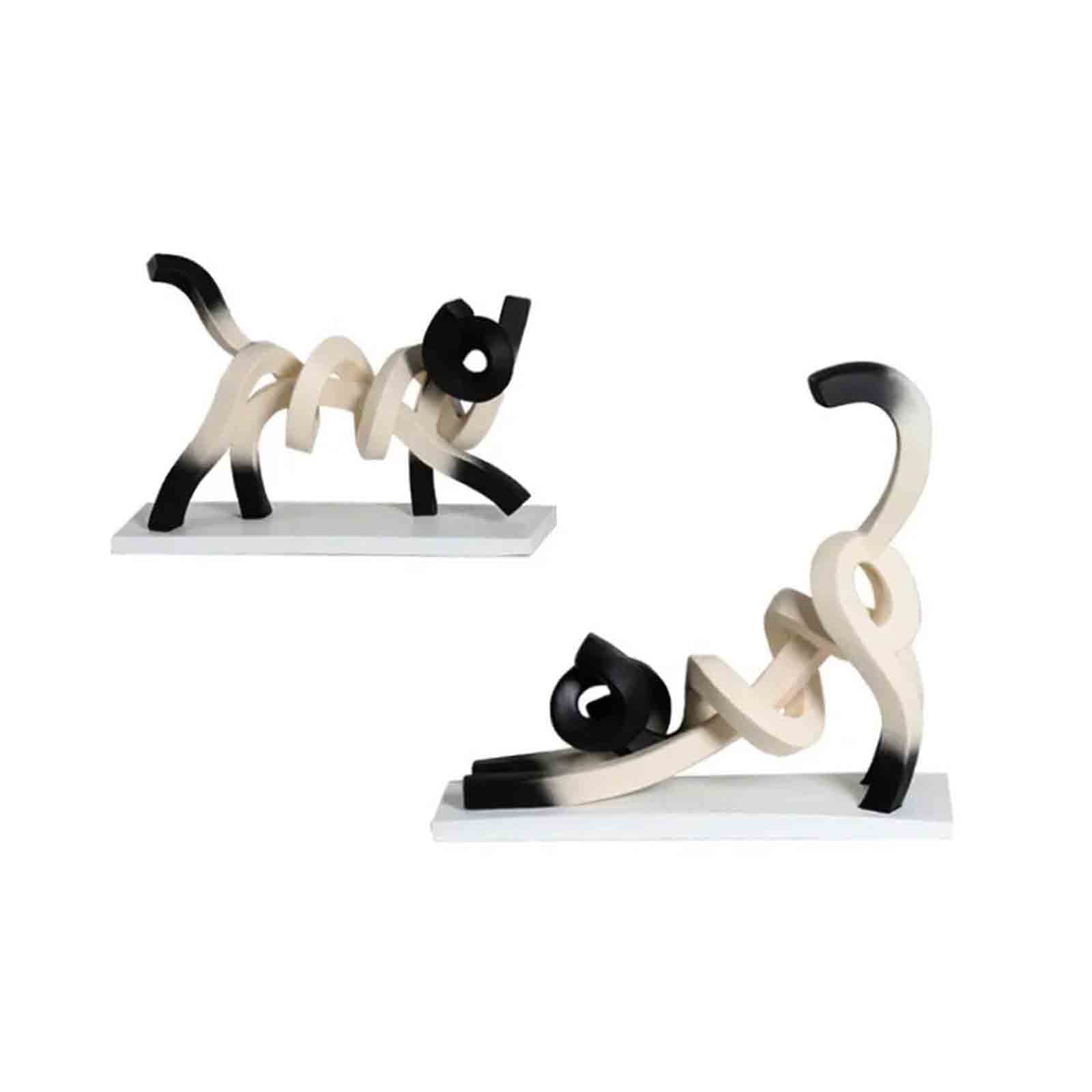 FelineAura – Minimalist Cat Sculpture for Elegant Style