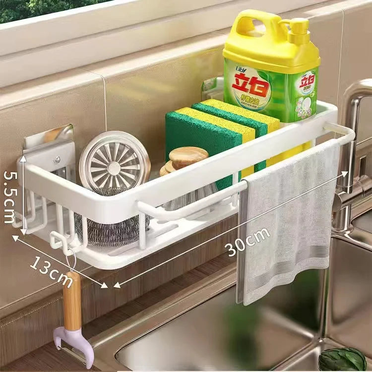 Norwegian Aluminium Kitchen Sink Rack for Sponges and Draining - Practical Storage Basket