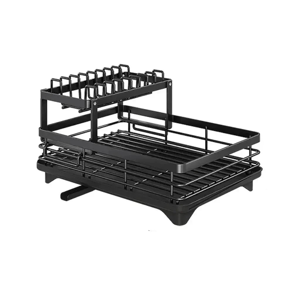 Draining Rack - Adjustable and Spacious - Perfect for Plates and Cutlery