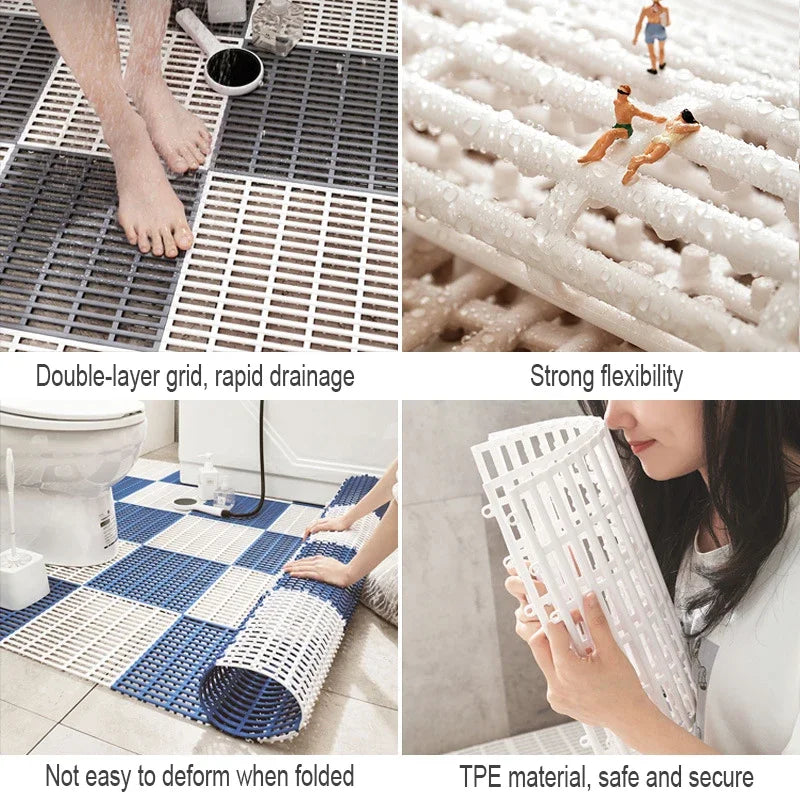 Antislip Bath Mat - Waterproof & Safe - 30x30 cm - Comfortable and Durable