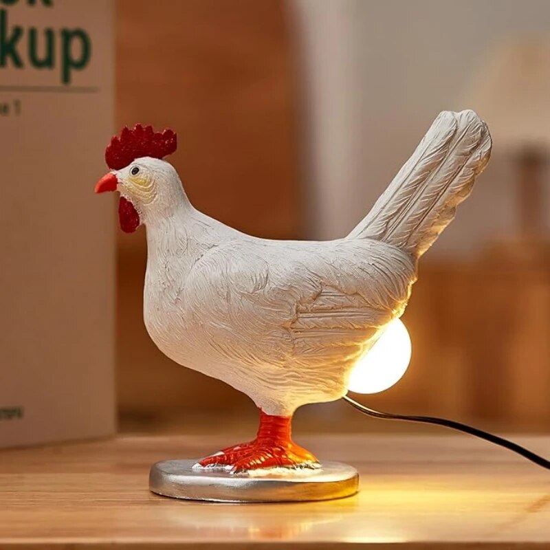 GlowCluck - Funny Table Lamp in the Shape of a Chicken