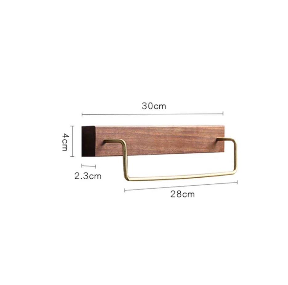 Wooden Towel Rack - Eco-Friendly Wood - Easy Installation