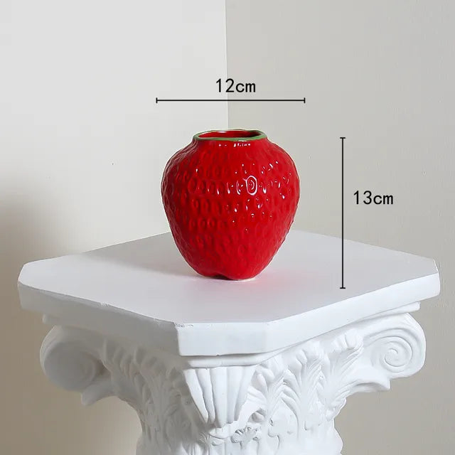 SlimBerry - Strawberry Ceramic Vase