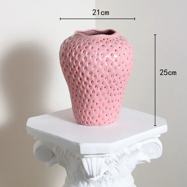 SlimBerry - Strawberry Ceramic Vase