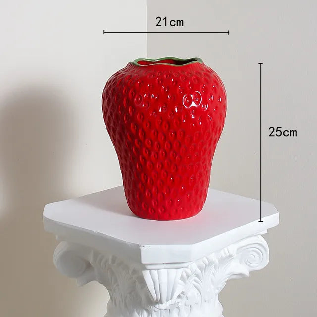 SlimBerry - Strawberry Ceramic Vase