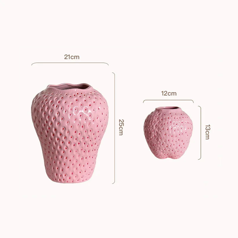 SlimBerry - Strawberry Ceramic Vase