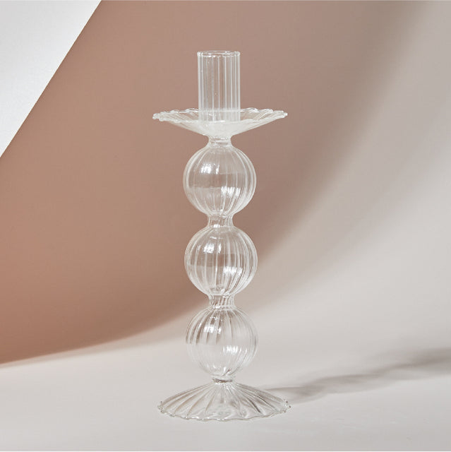 Glass Candle Holder - Luxurious and Elegant Table Decoration