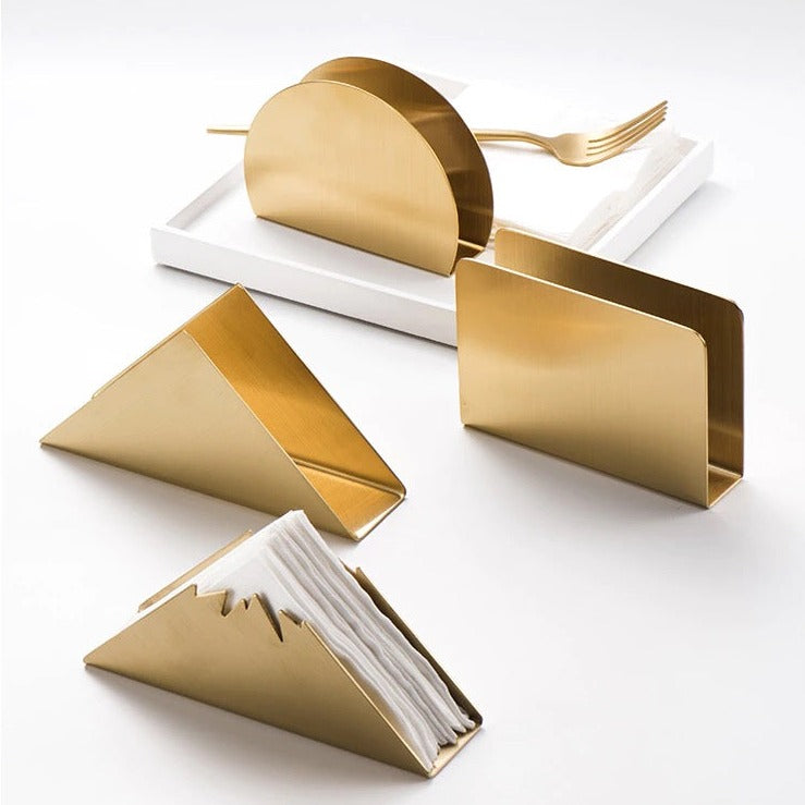 Gold Napkin Holder - Stylish Table Accessory