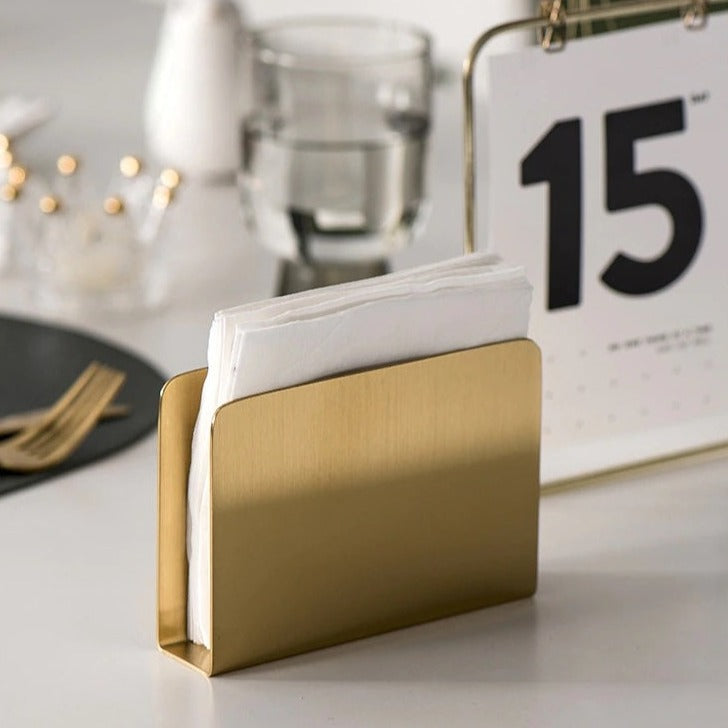 Gold Napkin Holder - Stylish Table Accessory