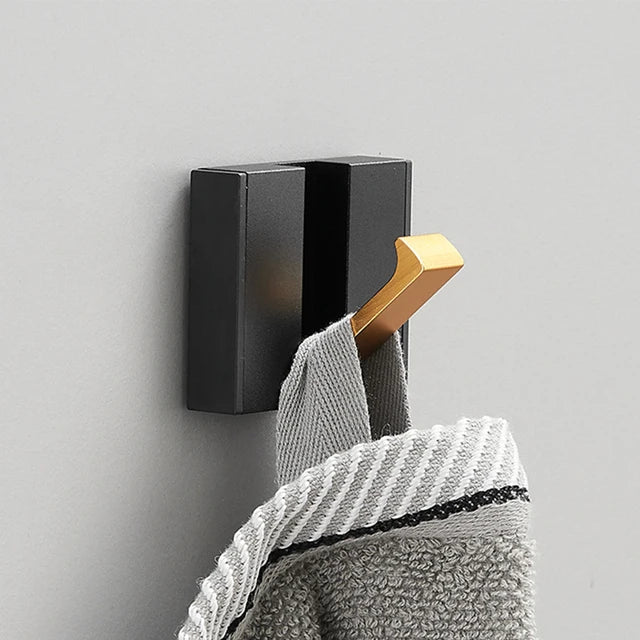 Wall Rack with Towel Hooks - Norwegian Design for Bathroom