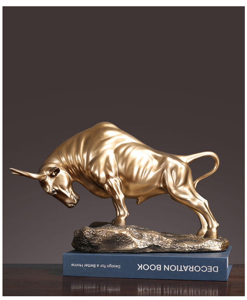 Bronze Bull Sculpture – 36 cm Powerful Design for Interior Decoration