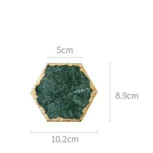 Green Marble Coaster – Stylish and Heat Resistant