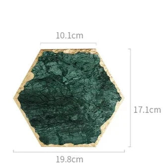 Green Marble Coaster – Stylish and Heat Resistant