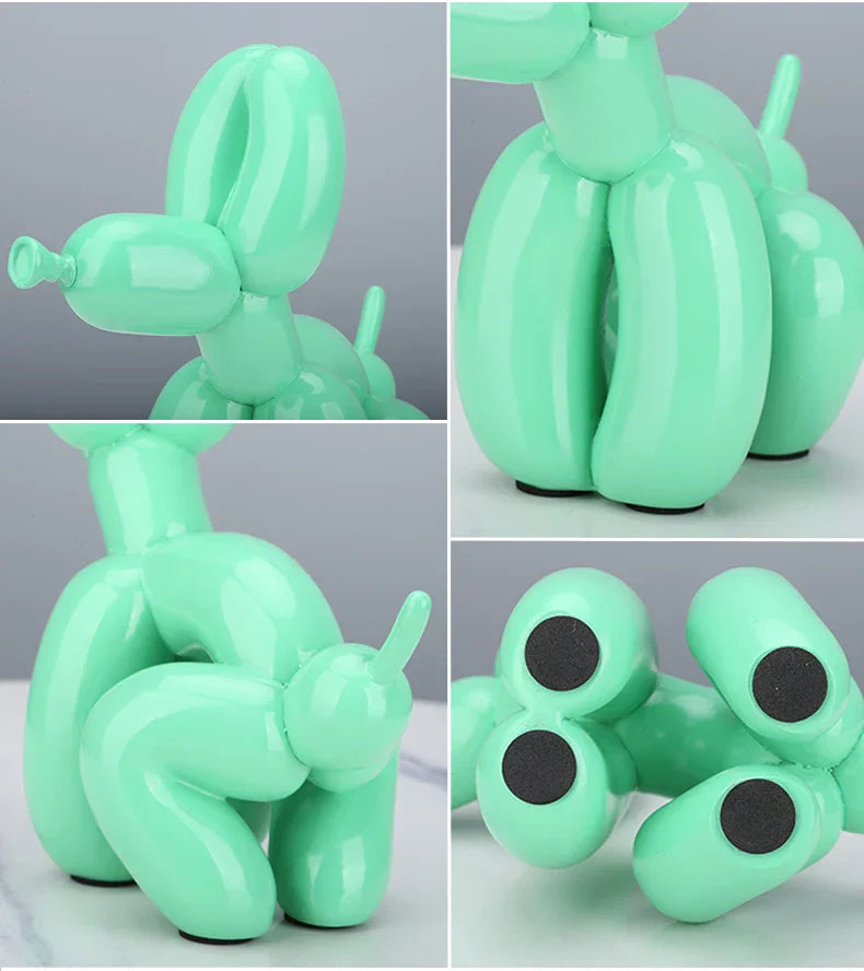 Playful Balloon Dog Figurine - Unique Home Decor