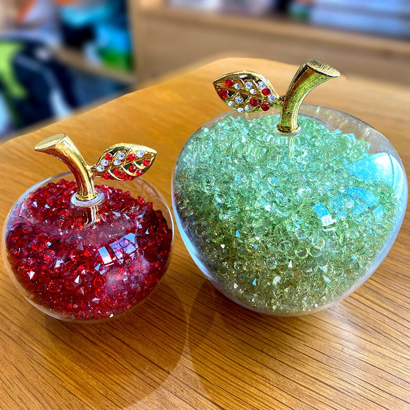 AstraÉclat - Handmade Crystal Apple Figurine