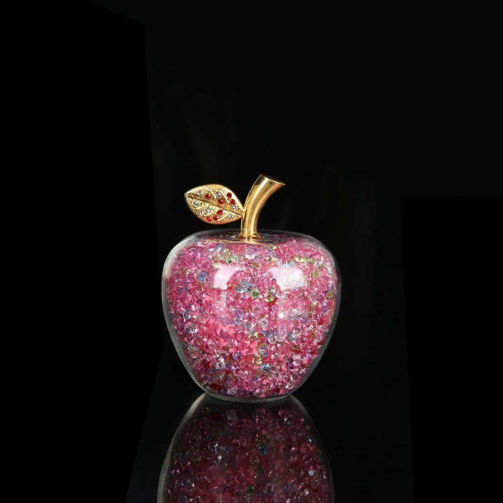 AstraÉclat - Handmade Crystal Apple Figurine