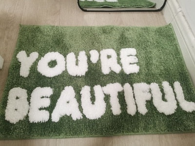 Bathroom Mat - You're Beautiful Bath Mat