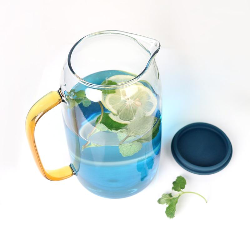 Blue Gradient Glass Set – Carafe with Glasses for Summer Use