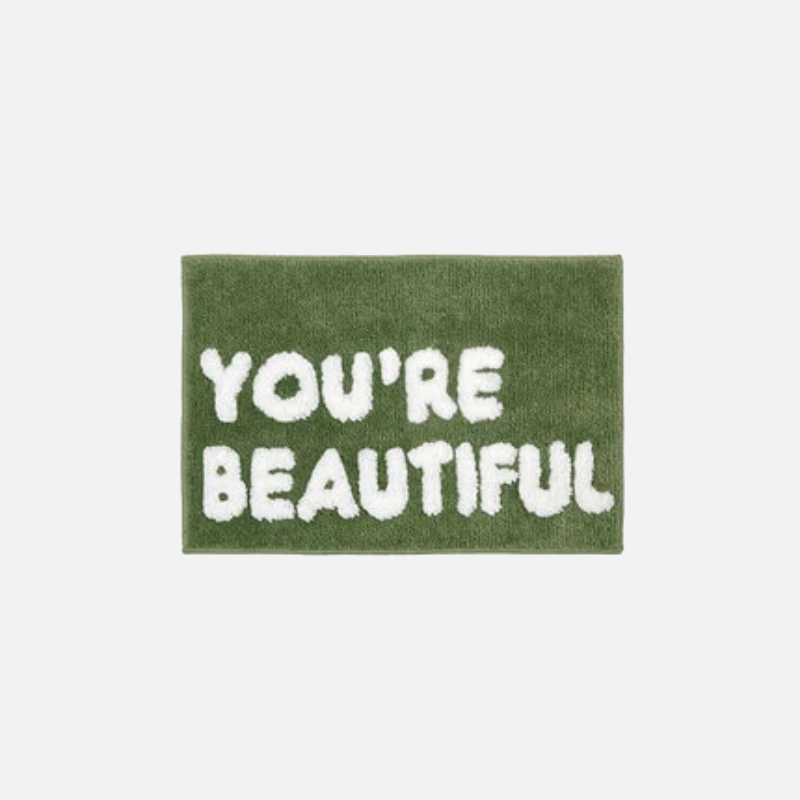 Bathroom Mat - You're Beautiful Bath Mat