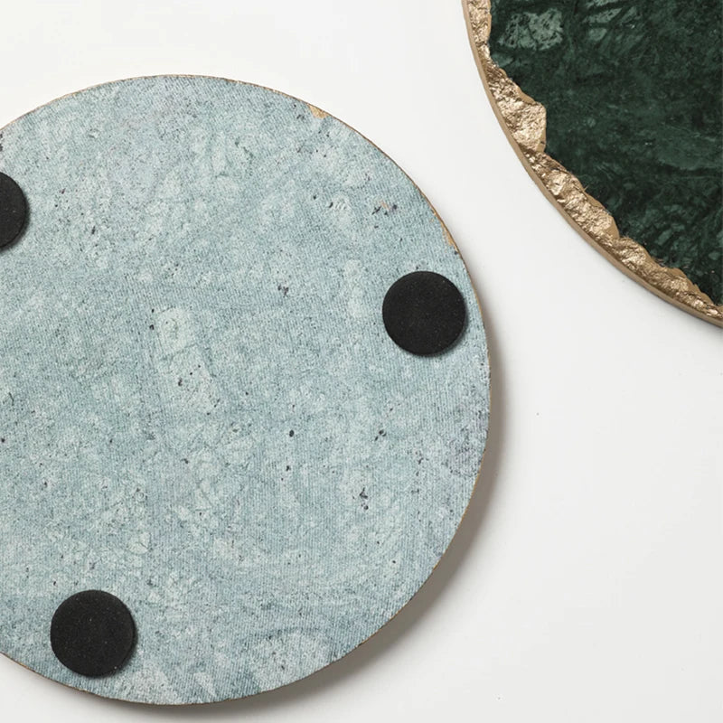 Green Marble Coaster – Stylish and Heat Resistant