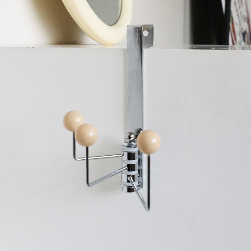 Metal Door Hook - White, Green or Beige Dots - 3 or 4 Hooks