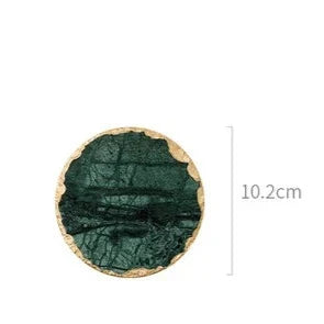 Green Marble Coaster – Stylish and Heat Resistant