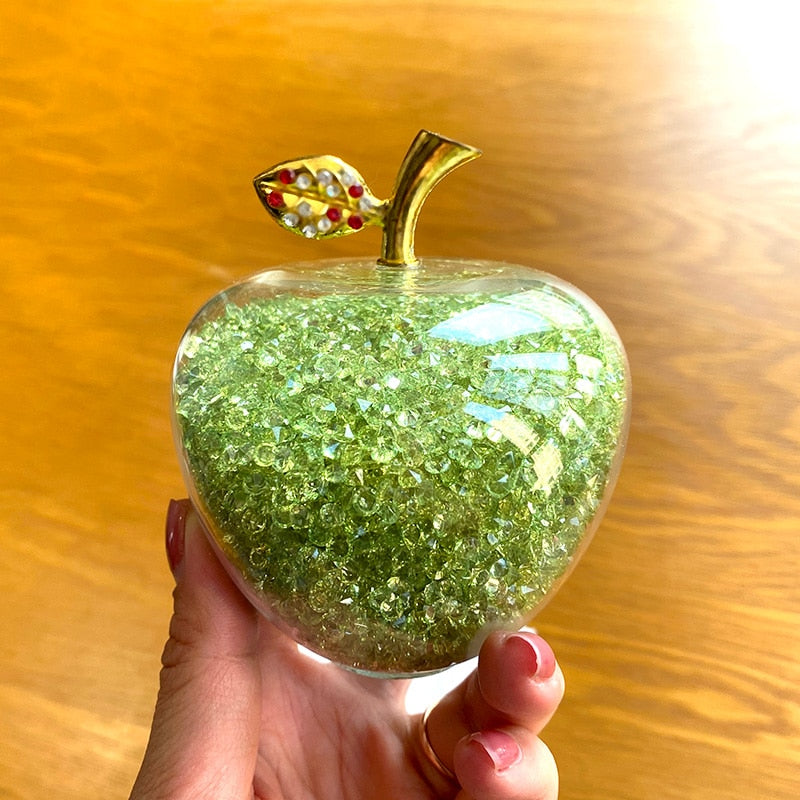 AstraÉclat - Handmade Crystal Apple Figurine