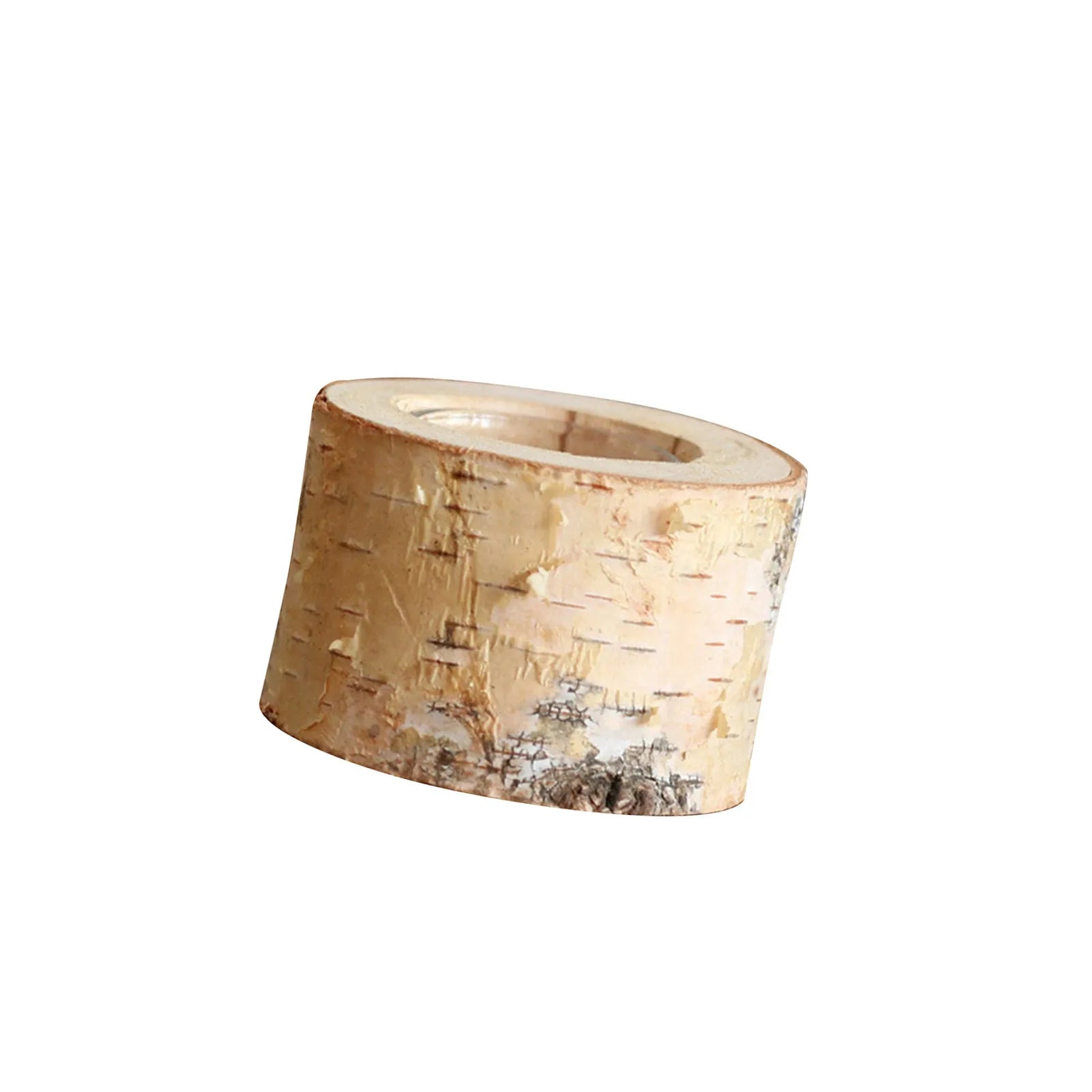 Wooden Candle Holder Made of Birch – Natural Atmosphere with Warm Light