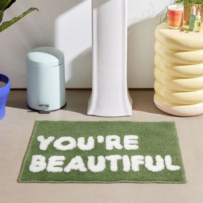 Bathroom Mat - You're Beautiful Bath Mat