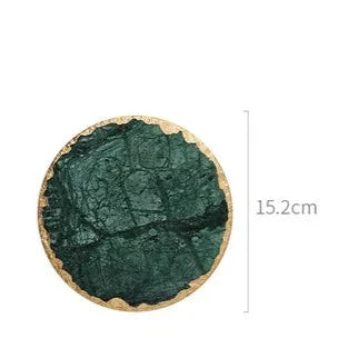 Green Marble Coaster – Stylish and Heat Resistant