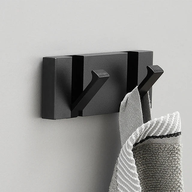 Wall Rack with Towel Hooks - Norwegian Design for Bathroom