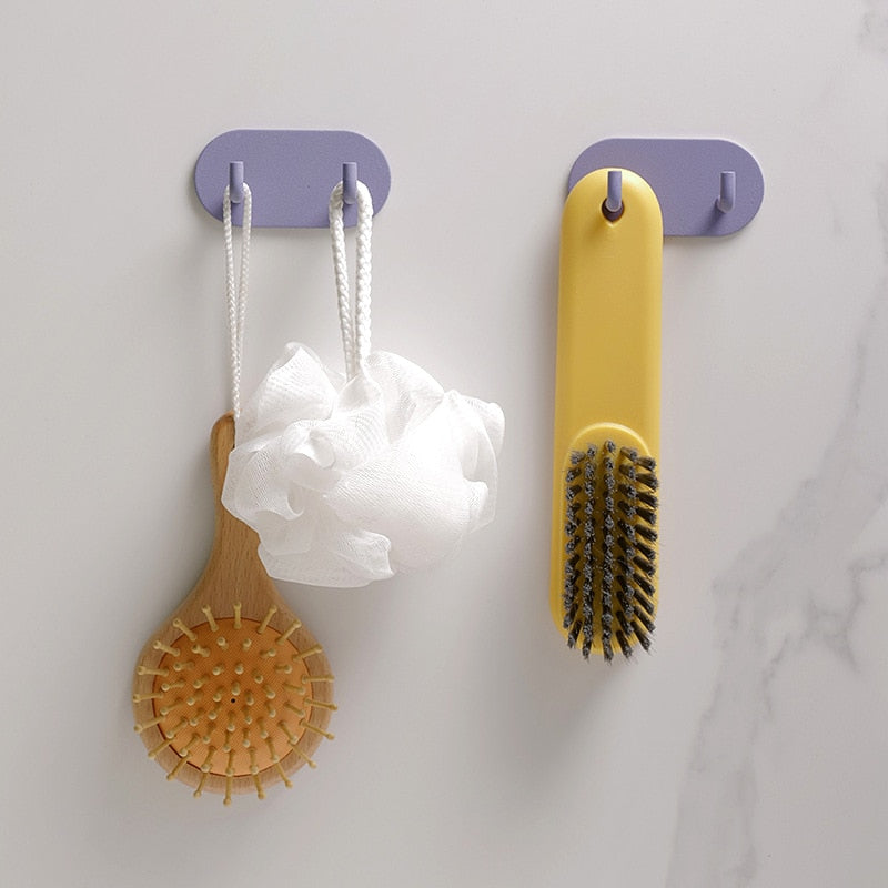 Pastel-Coloured Coat Hooks Without Drilling – Made from Strong Metal, Ideal for Keys and Towels