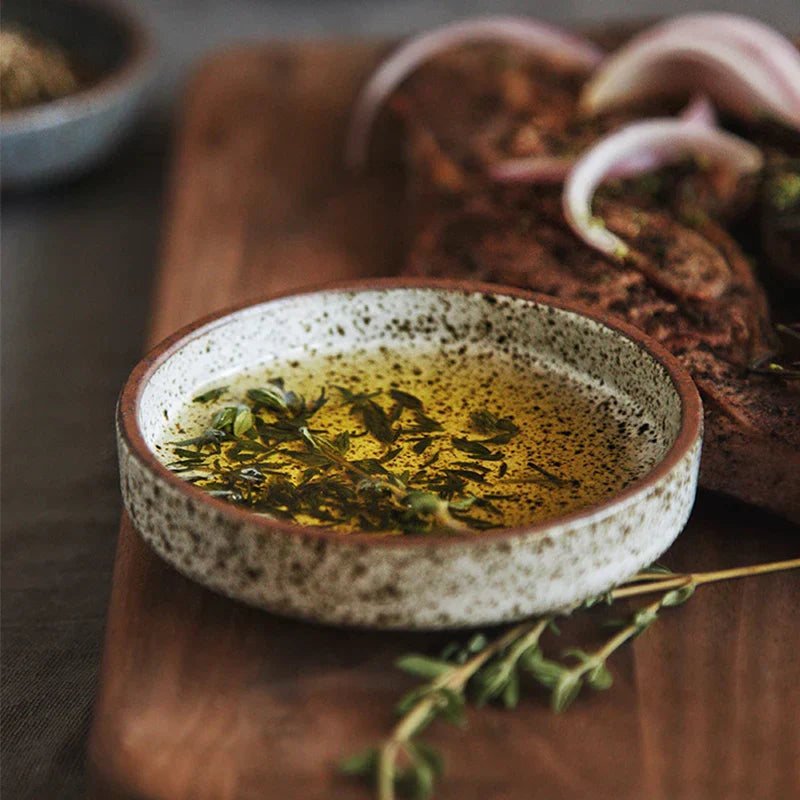 Round Bowl for Sauces - Small Dish for Soy Sauce and Wasabi