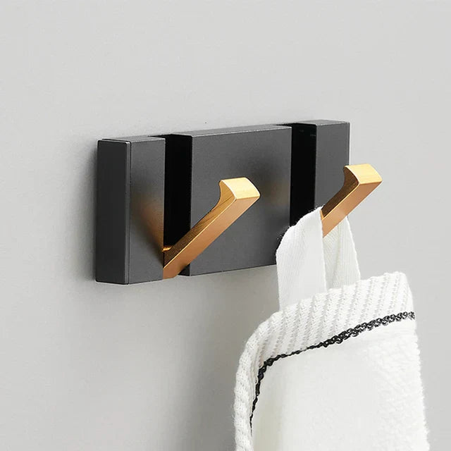 Wall Rack with Towel Hooks - Norwegian Design for Bathroom