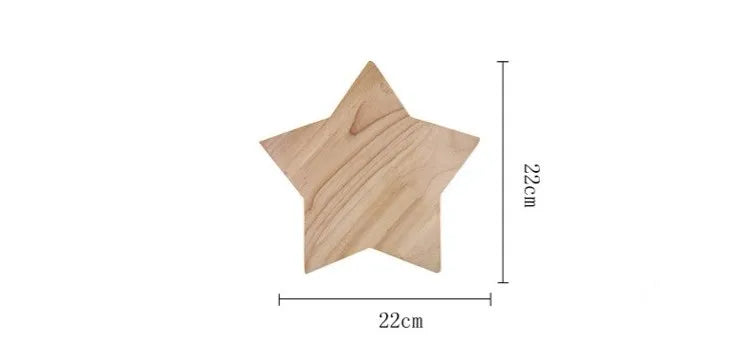 Norwegian Wooden Star Lamp - LED Wall Light for Children