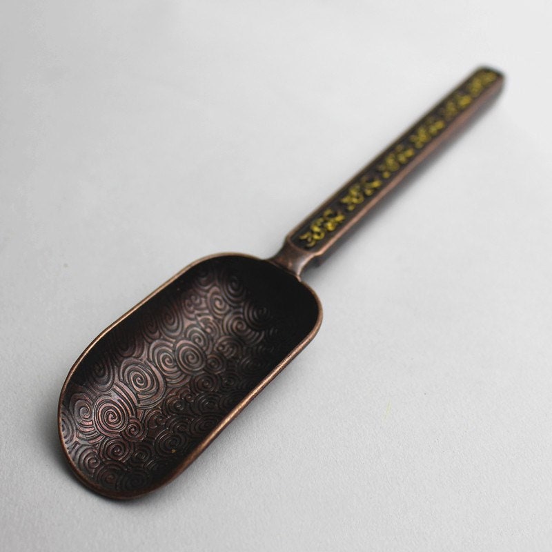 Handmade Bronze & Gold Tea Spoon 15.8x3.2cm