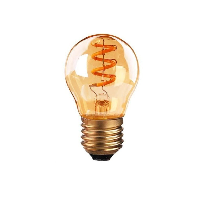 LED Lamp Amber E27 G45 - Stylish and Warm Lighting