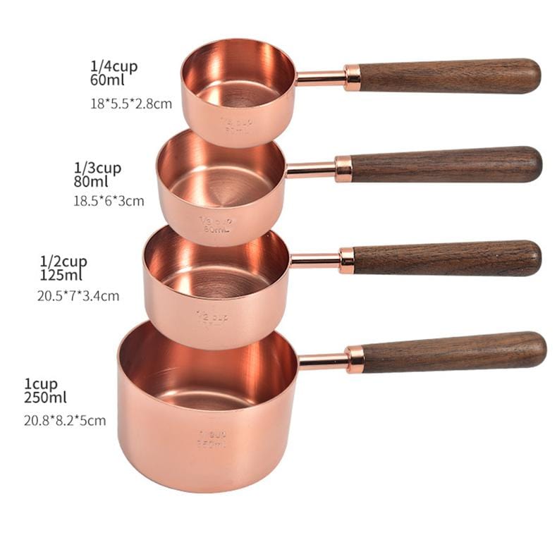 CopperLuxe Measuring Set - Copper-Coloured Design - Stylish and Functional Kitchen Set