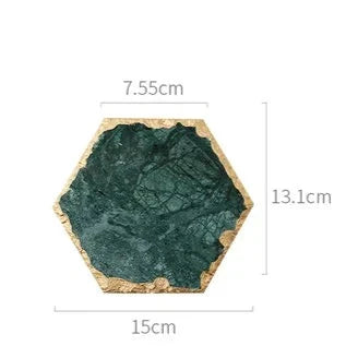 Green Marble Coaster – Stylish and Heat Resistant