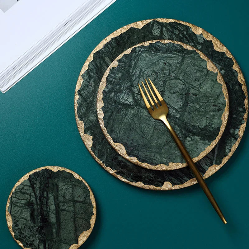 Green Marble Coaster – Stylish and Heat Resistant