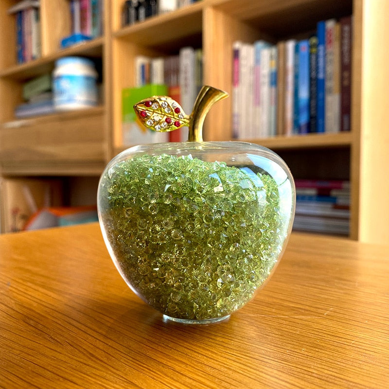 AstraÉclat - Handmade Crystal Apple Figurine