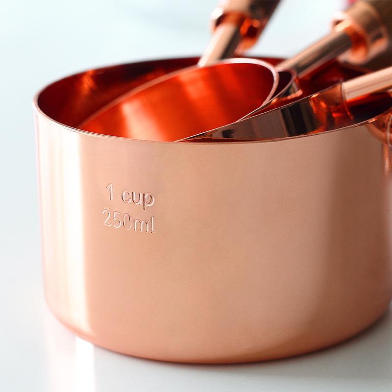 CopperLuxe Measuring Set - Copper-Coloured Design - Stylish and Functional Kitchen Set