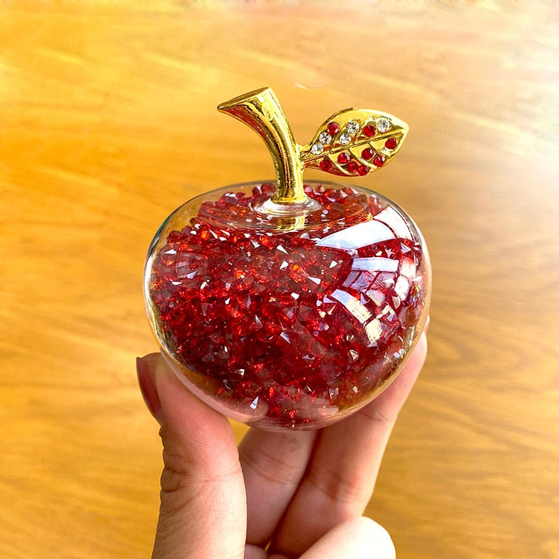 AstraÉclat - Handmade Crystal Apple Figurine