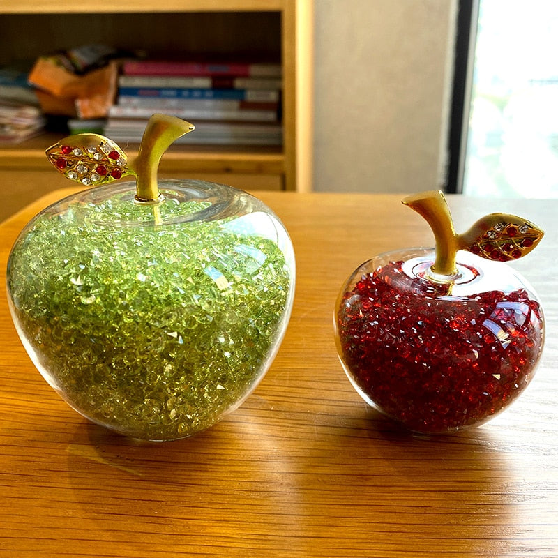 AstraÉclat - Handmade Crystal Apple Figurine