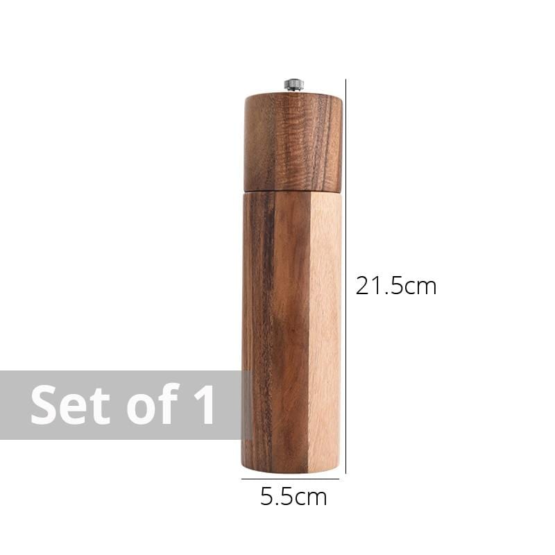 Salt and Pepper Mills - Wooden Structure - Sustainable & Stylish