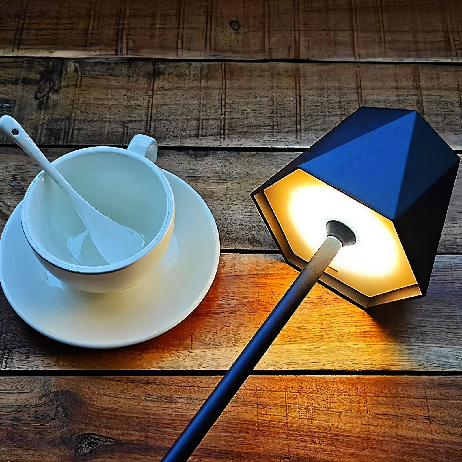 LumiHex - Portable Mood Lamp with Vintage Design