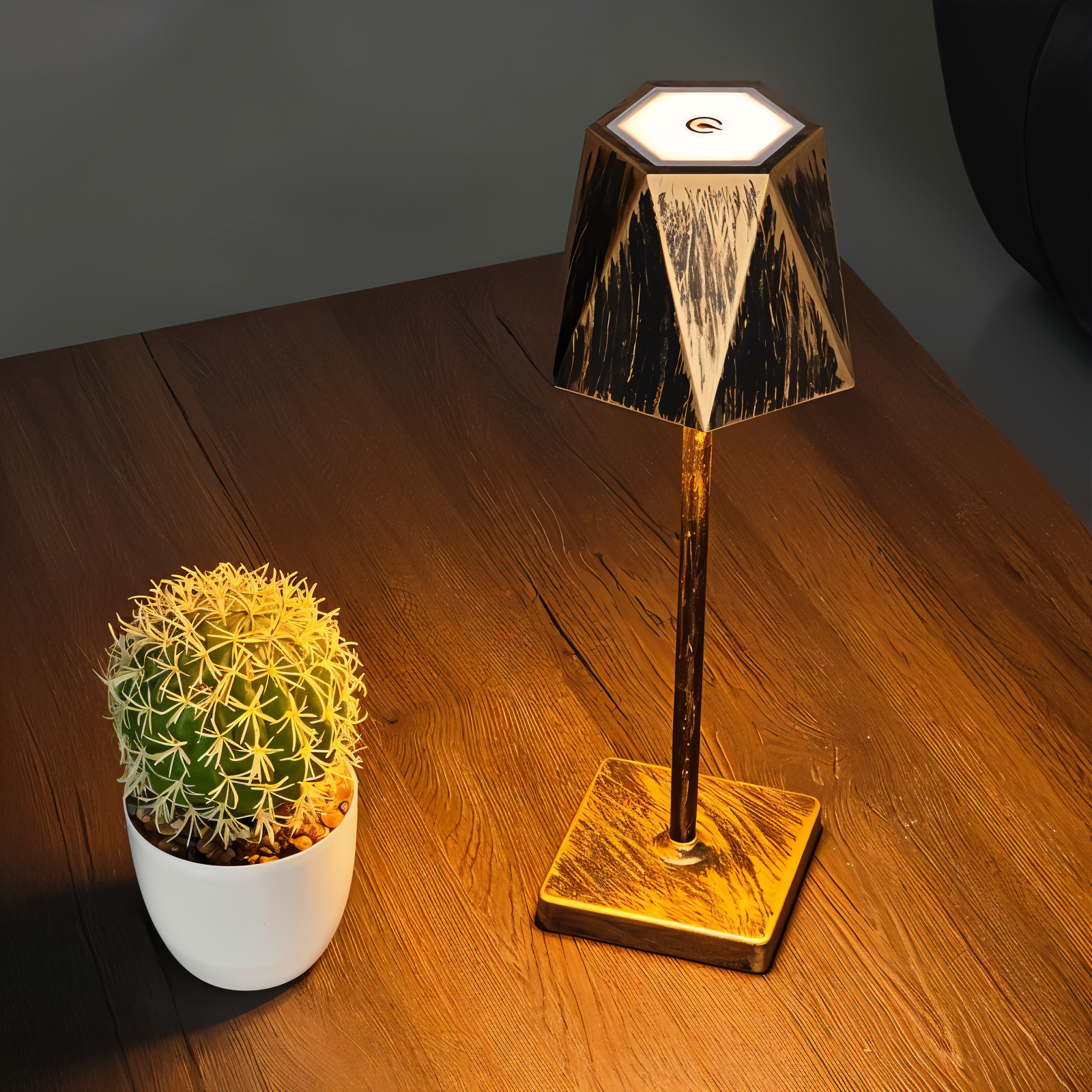 LumiHex - Portable Mood Lamp with Vintage Design