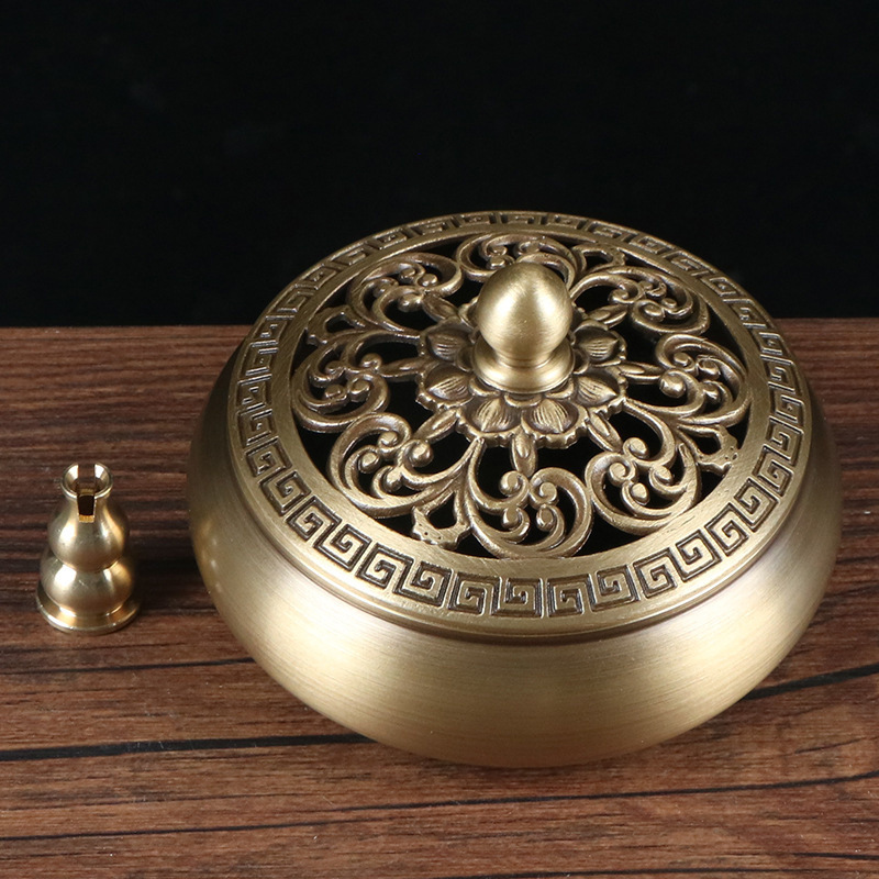 Brass Incense Burner Bowl 8.5 x 5.5 cm – Stylish and Functional for Your Interior