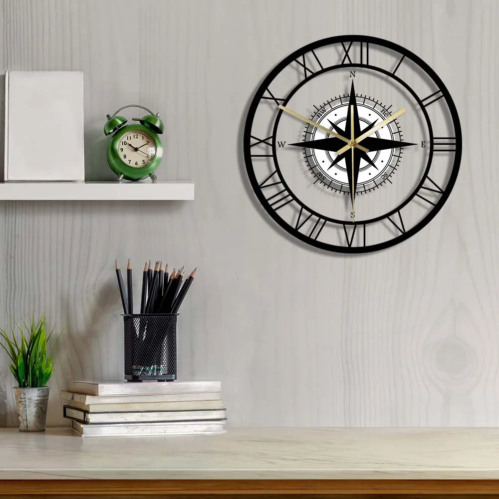 NauticGuide - Nautical Compass Wall Clock